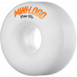Mini Logo Wheel C-cut 51mm 101A White 4pk