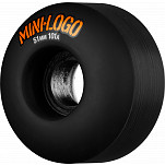 Mini Logo Wheel C-cut 51mm 101A Black 4pk
