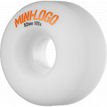 Mini Logo Wheel C-cut 52mm 101A White 4pk