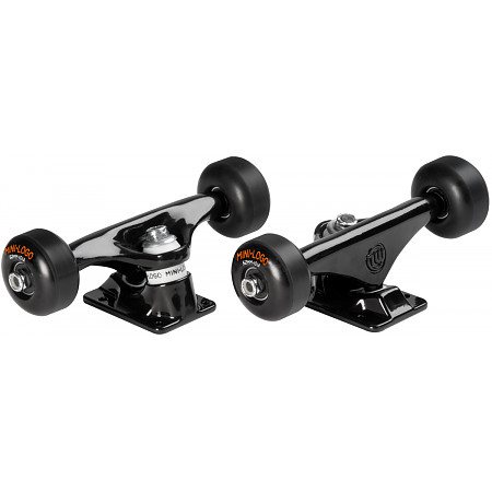 Mini Logo&reg; Truck Assembly - 8" Black - ML Bearings - 52/101 Black Wheels