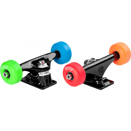 Mini Logo&reg; Truck Assembly - 8.38" Black - ML Bearings - 52mm 101a Assorted Color Wheels
