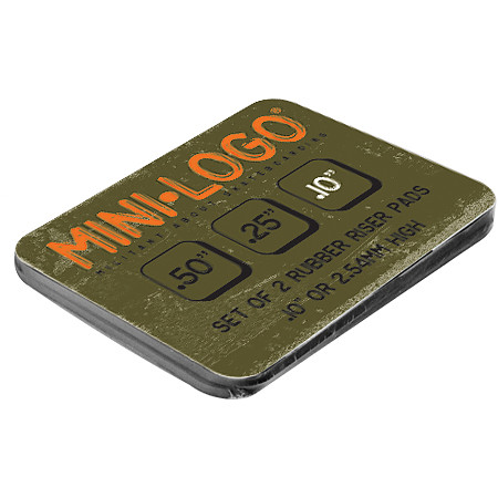 Mini Logo .1" Rubber Riser Pads