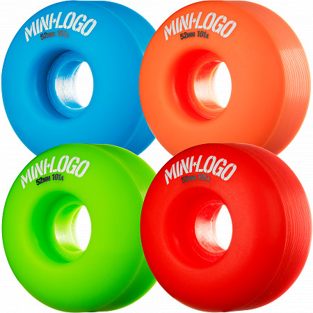 Mini Logo Wheel C-cut 52mm 101A Assorted 4pk