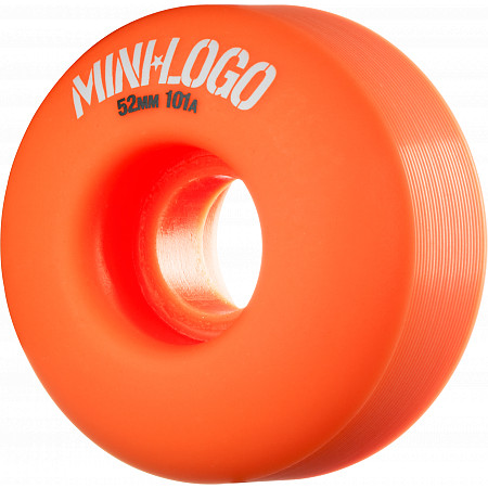 Mini Logo Wheel C-cut 52mm 101A Orange 4pk