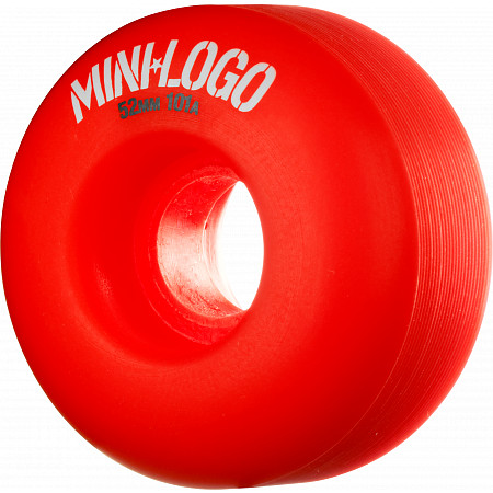 Mini Logo Wheel C-cut 52mm 101A Red 4pk