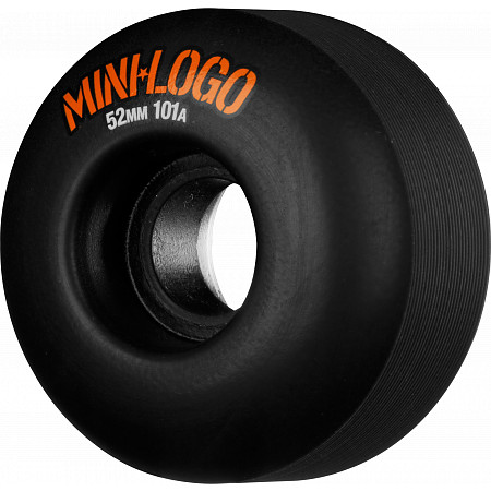 Mini Logo Wheel C-cut 52mm 101A Black 4pk