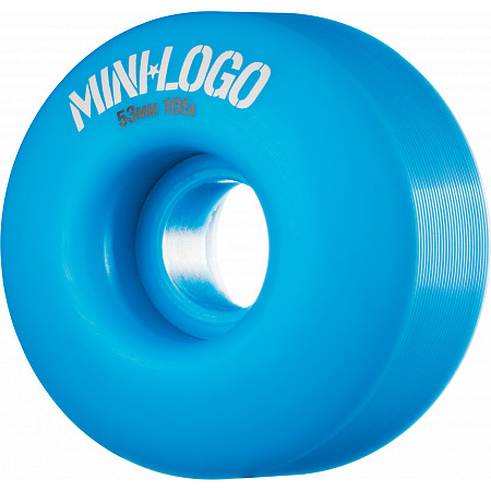 Mini Logo Wheel C-cut 53mm 101A Blue 4pk