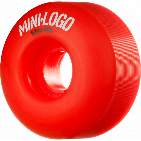 Mini Logo Wheel C-cut 53mm 101A Red 4pk