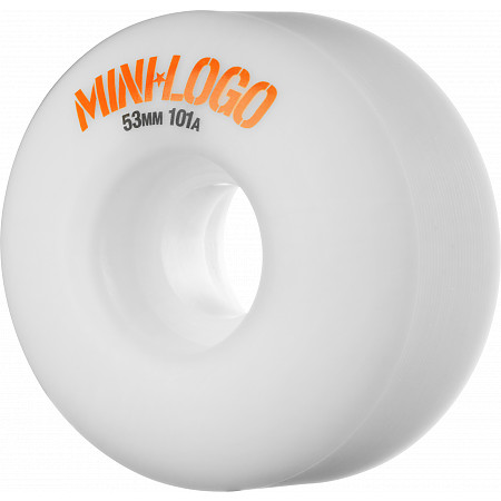 Mini Logo Wheel C-cut 53mm 101A White 4pk