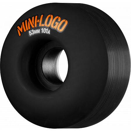 Mini Logo Wheel C-cut 53mm 101A Black 4pk