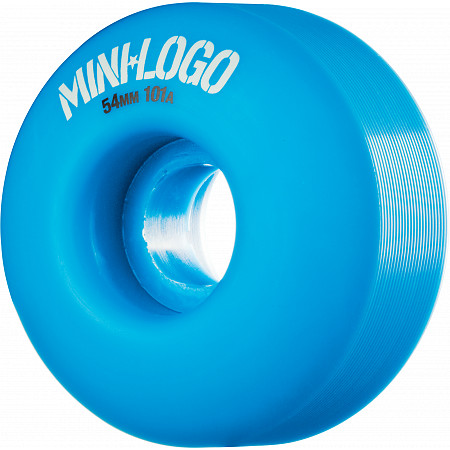 Mini Logo Wheel C-cut 54mm 101A Blue 4pk