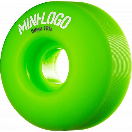 Mini Logo Wheel C-cut 54mm 101A Green 4pk
