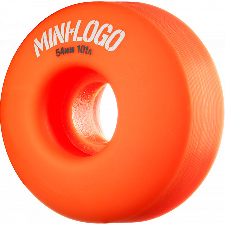 Mini Logo Wheel C-cut 54mm 101A Orange 4pk