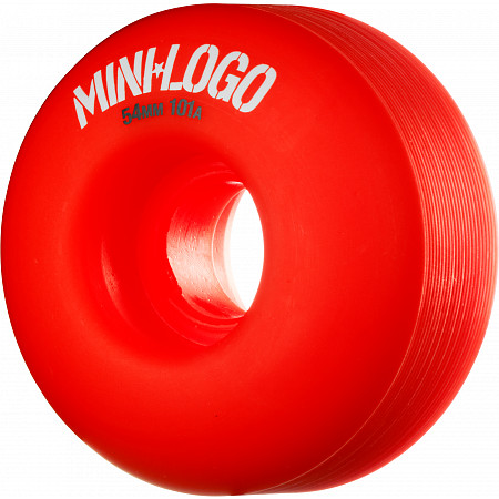 Mini Logo Wheel C-cut 54mm 101A Red 4pk